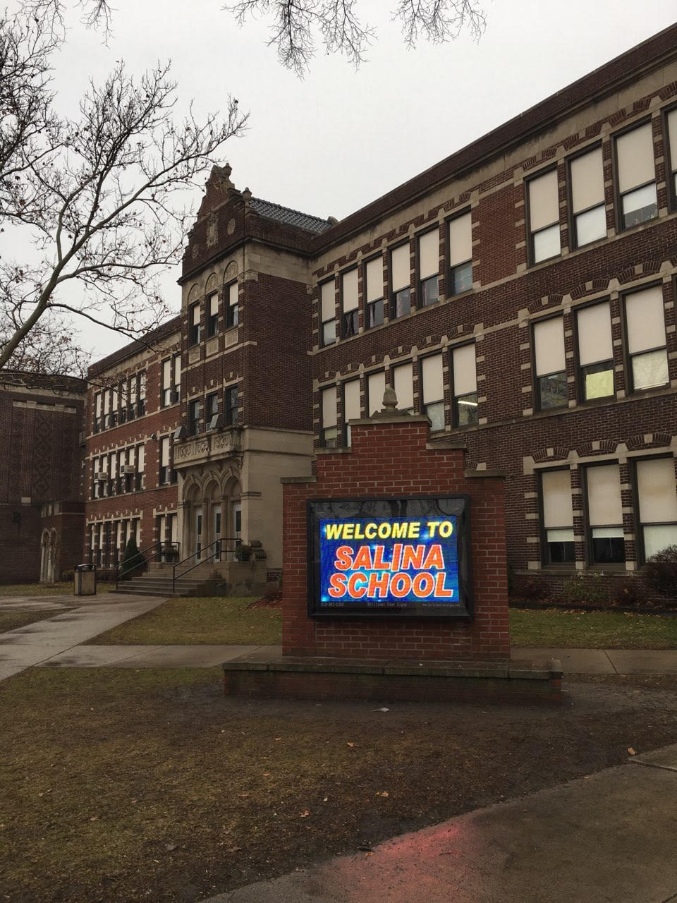 Electronic Marquee Installed Salina Intermediate Today! Salina